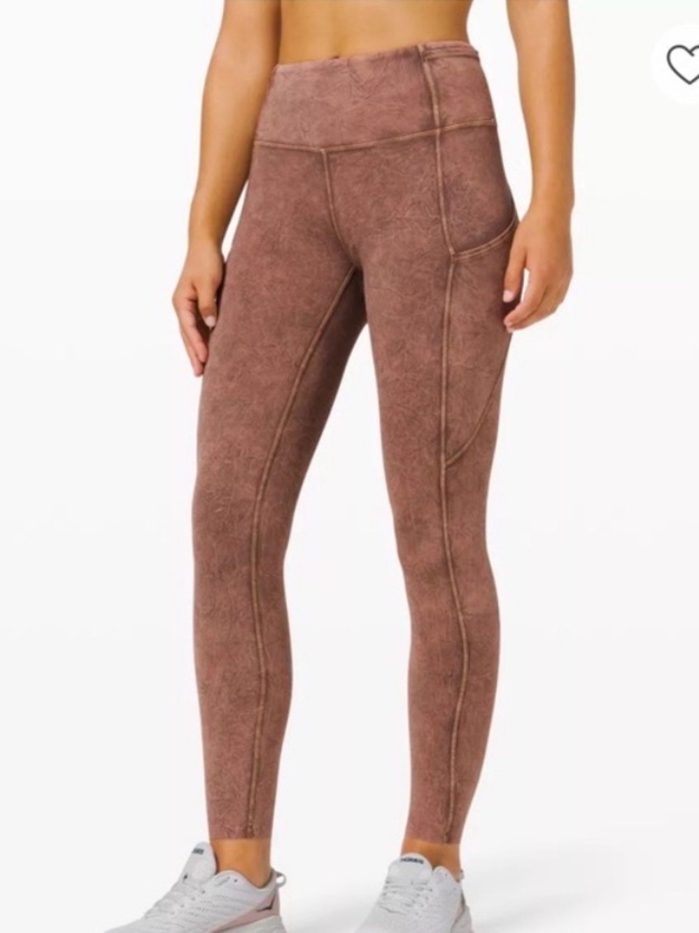 Lululemon High-Rise Fast and Free Ice Dye Sculpting Leggings in Brown